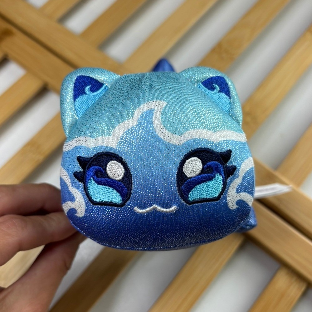 Aphmau MeeMeows Celestial Collection Water Cat Blue Shimmer Mystery Plush Cat